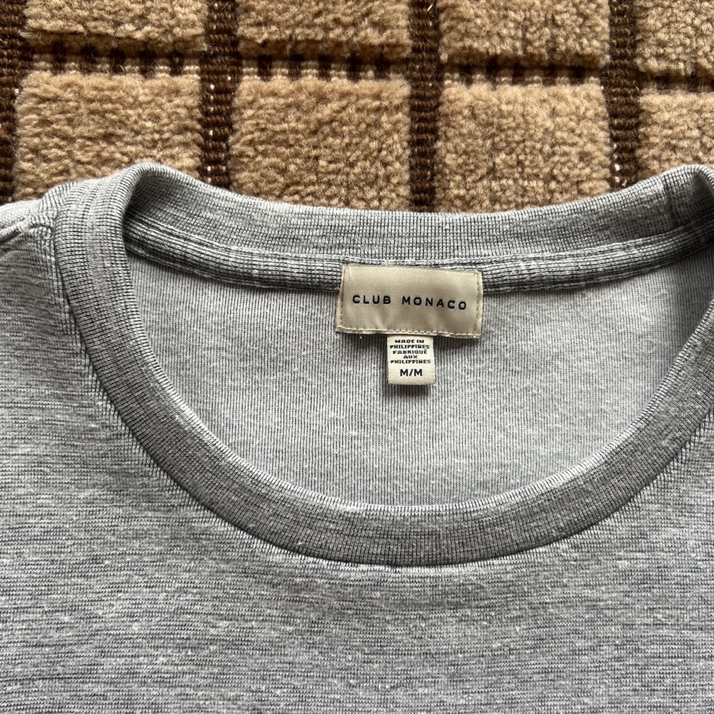 Club Monaco Tech Side Zip Crewneck Sweatshirt - Picture 4 of 11